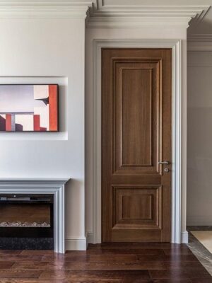 cửa gỗ 1 cánh thông phòng gỗ sồi