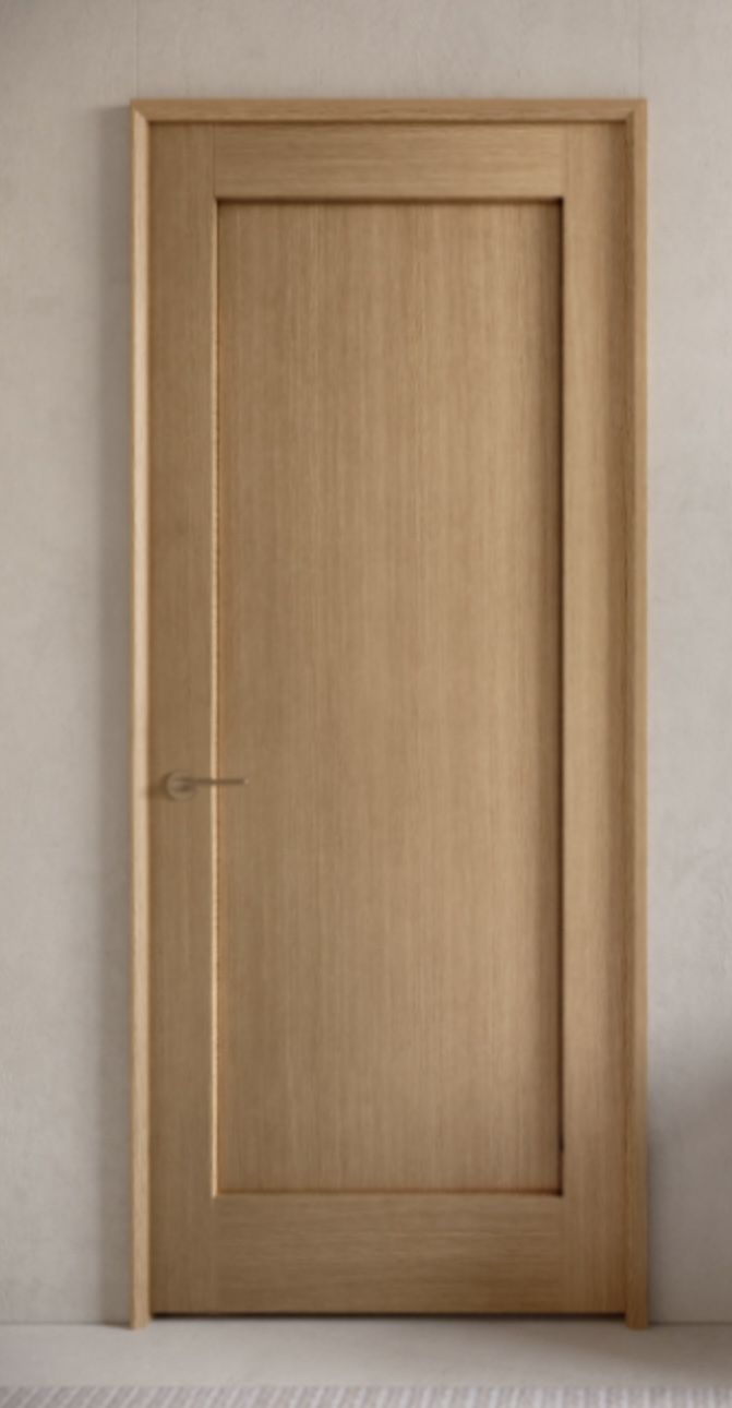 cửa thông phòng gỗ sồi màu nhạt