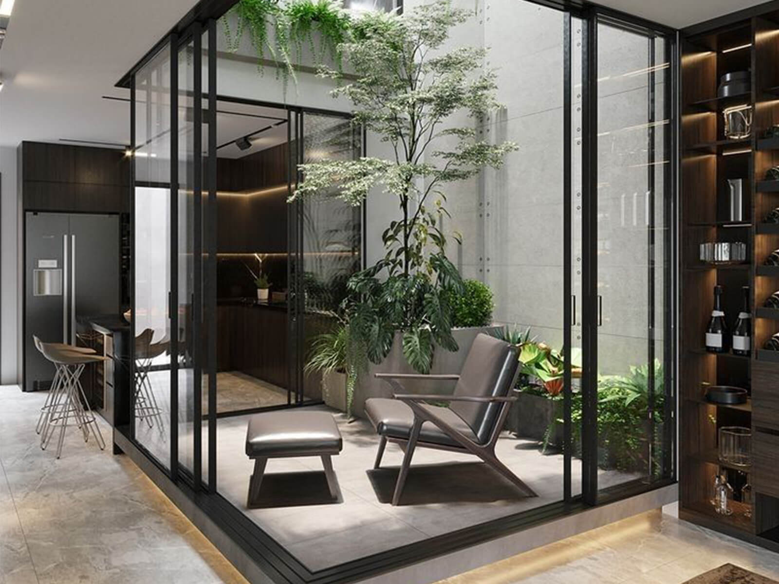 kiến trúc xanh trong nhà phố