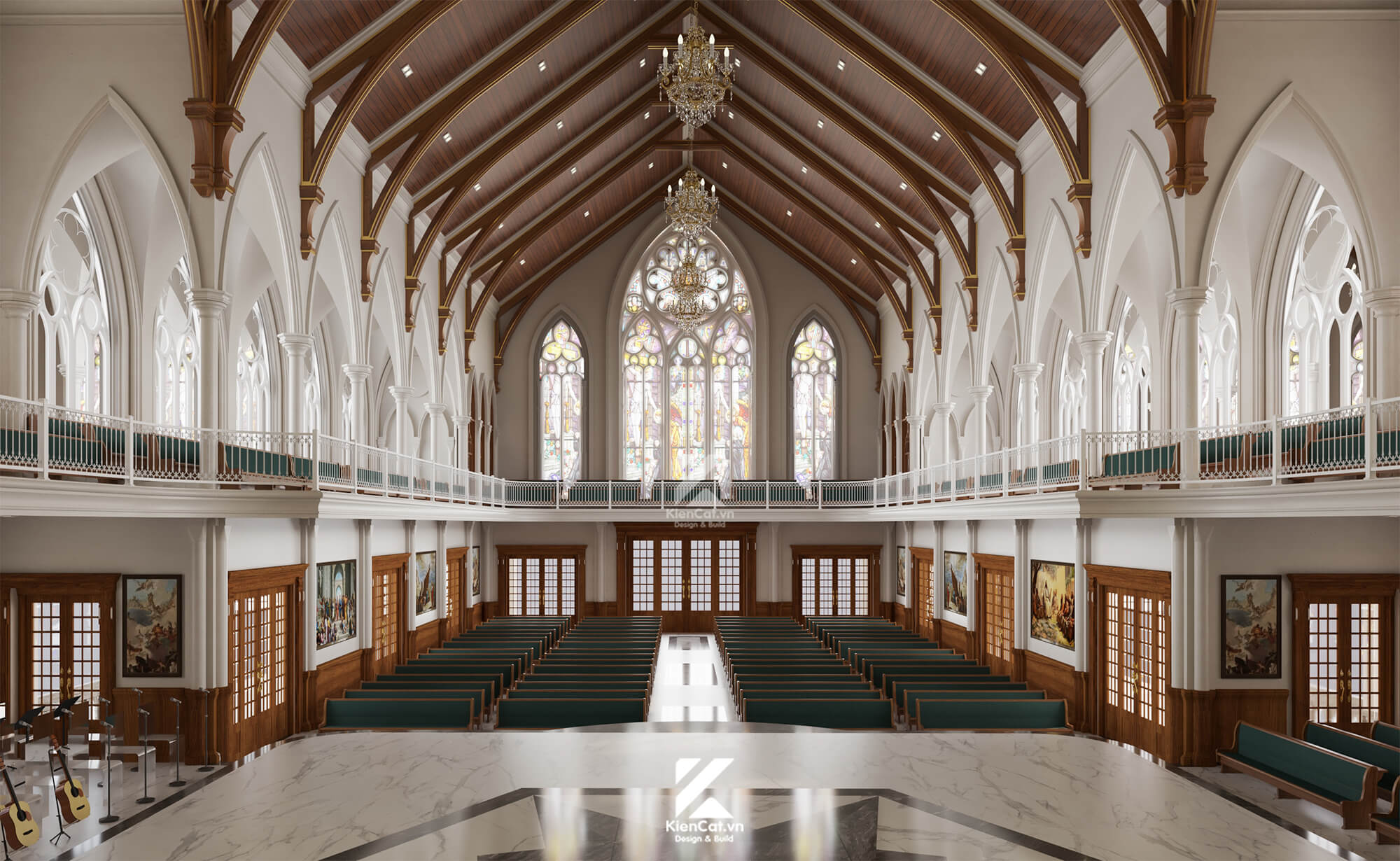 Thiết kế nội thất nhà thờ công giáo