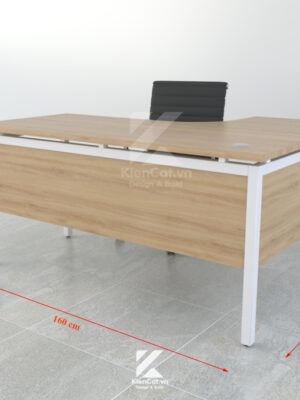 bàn văn phòng chữ L chân sắt