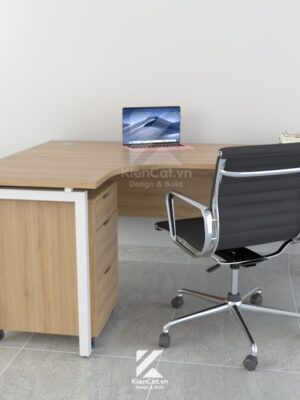 bàn văn phòng chữ L chân sắt