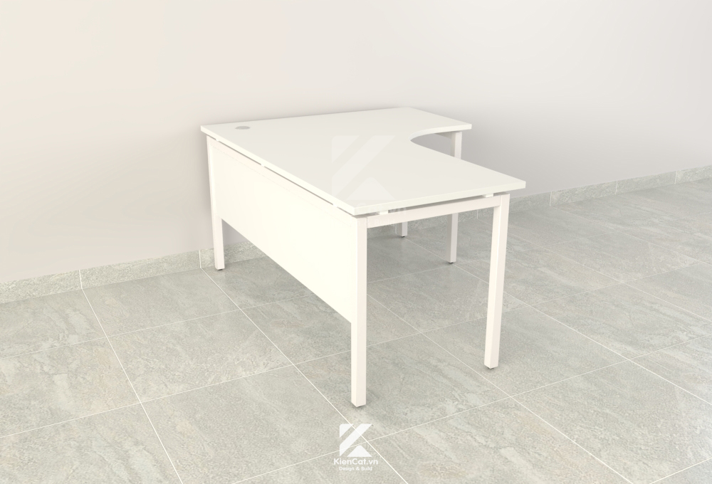 bàn văn phòng chữ L chân sắt