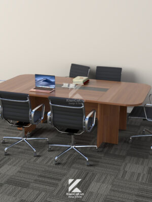 bàn họp 8 người gỗ công nghiệp hiện đại