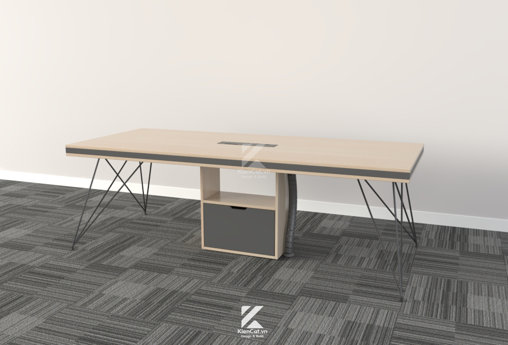 Bàn họp chân sắt hiện đại sáng tạo