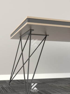 Bàn họp chân sắt hiện đại