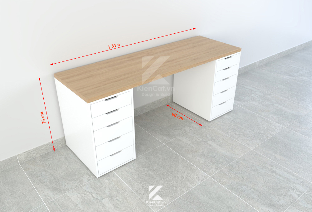 bàn ikea dài 1m6