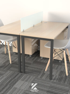 bàn nhân viên chân sắt