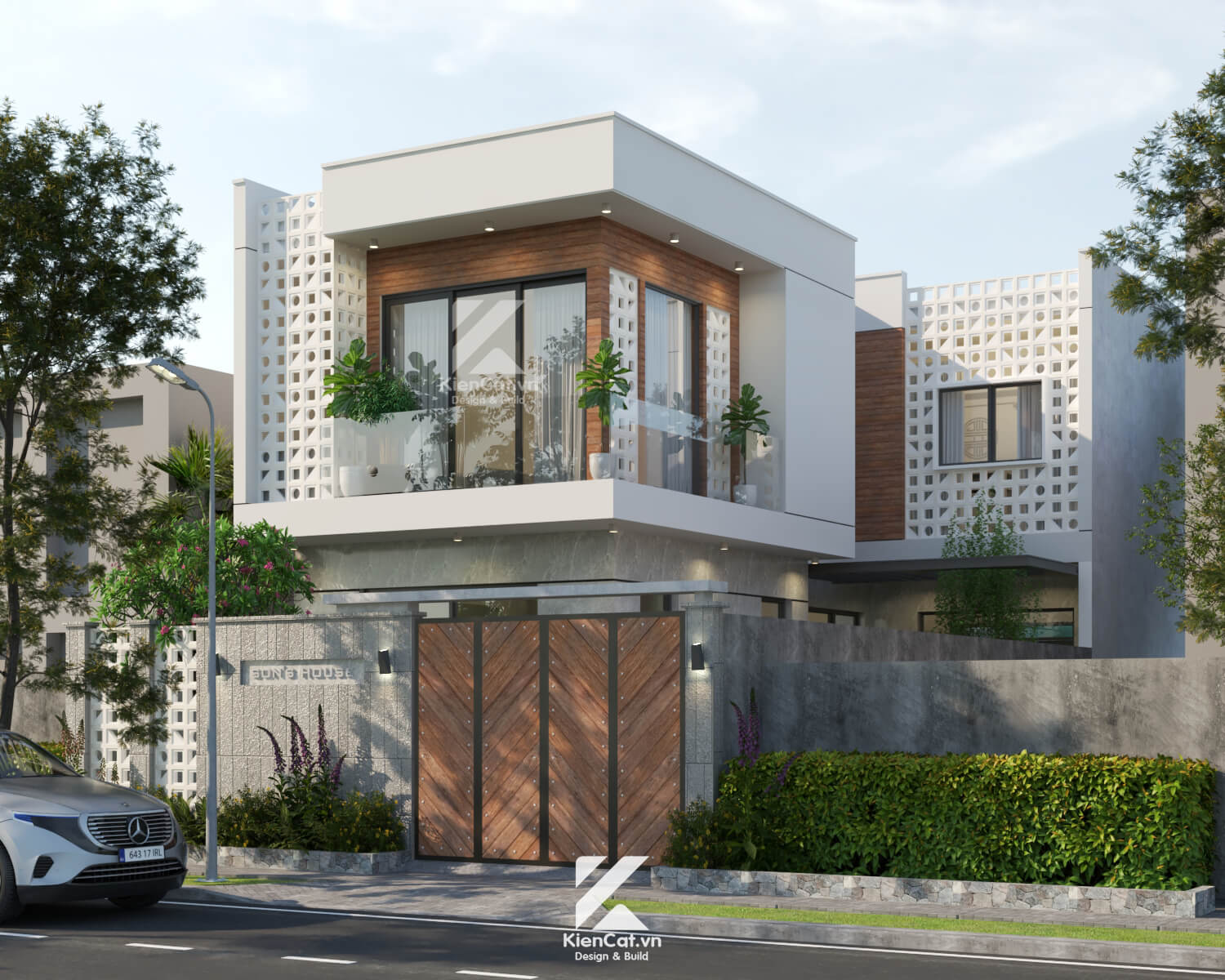 biệt thự phố 2 tầng sân vườn