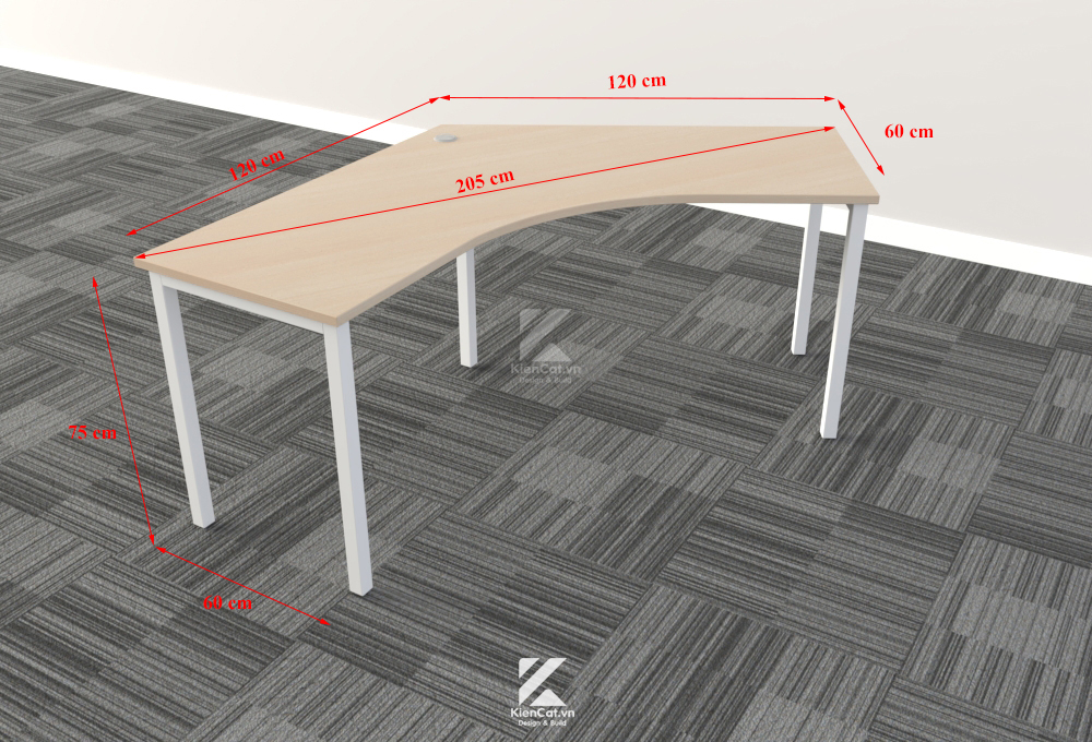 cụm bàn văn phòng 3 người