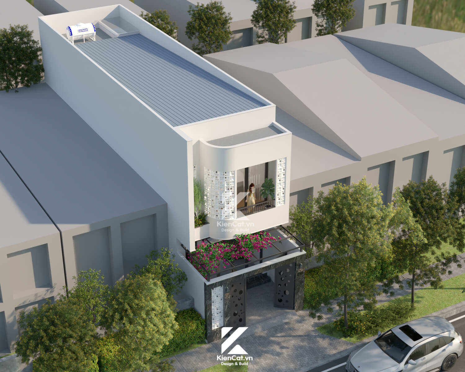 nhà phố 2 tầng đẹp