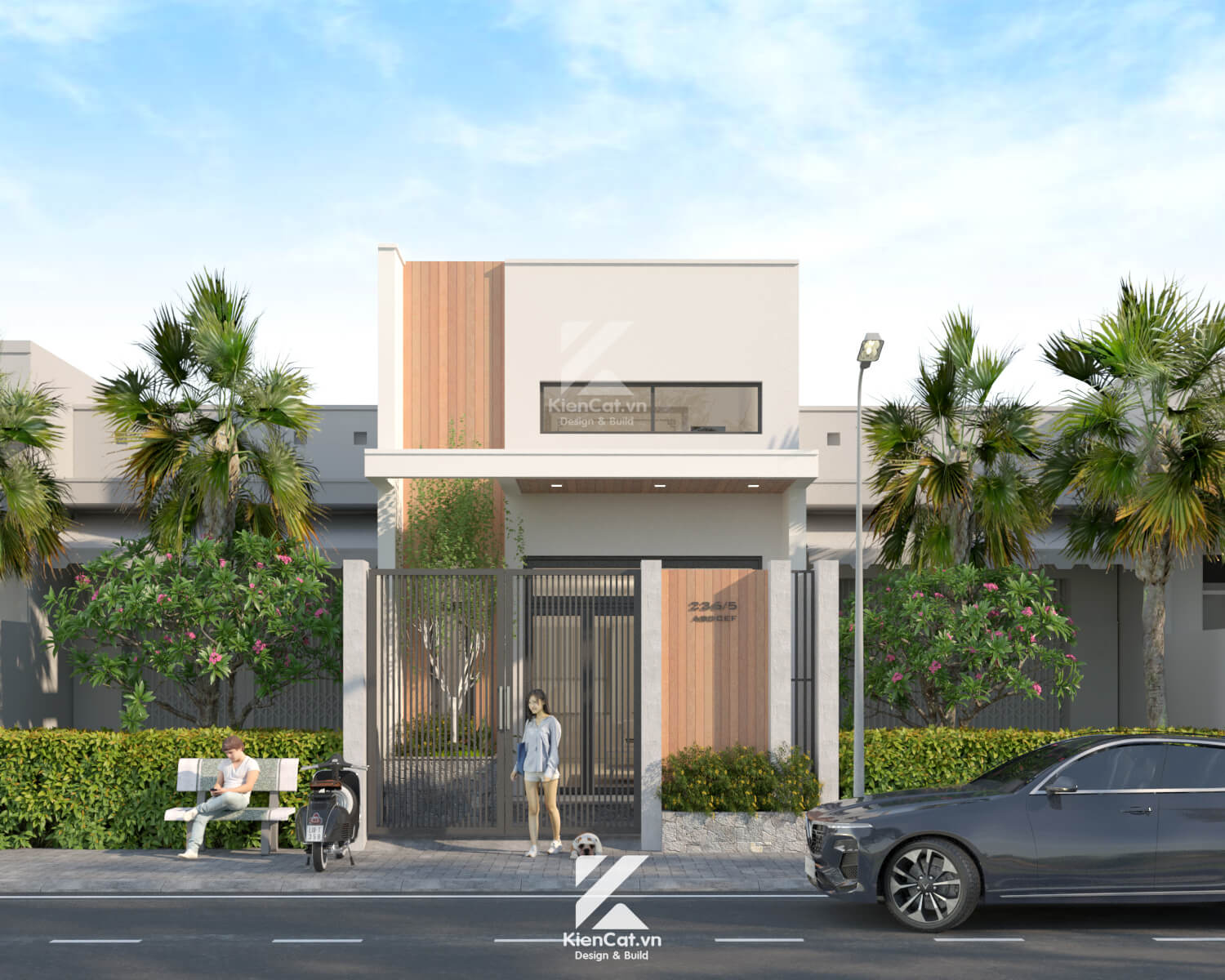 nhà cấp 4 gác lửng