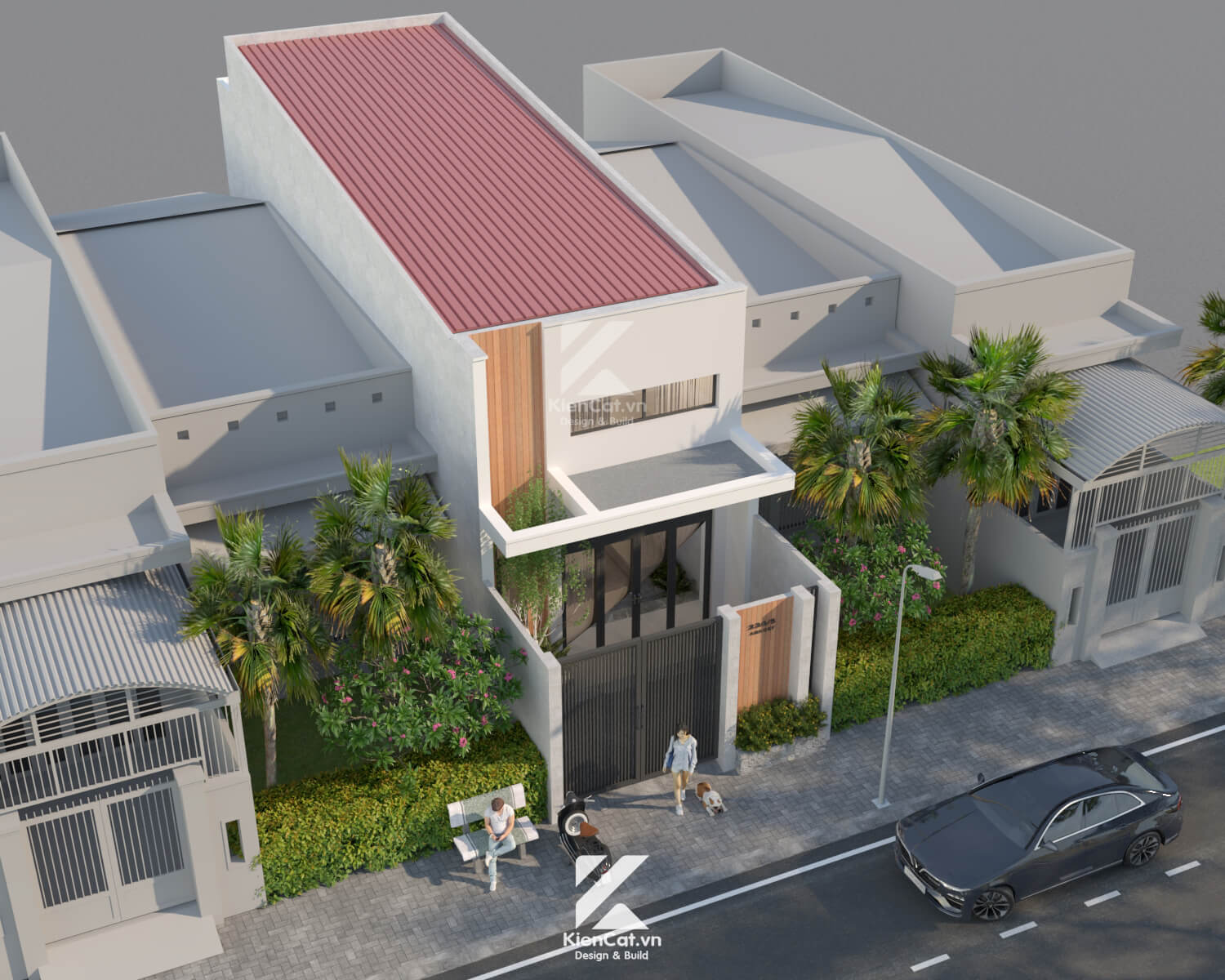 nhà cấp 4 gác lửng