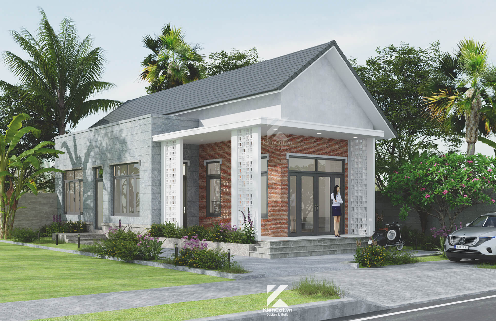 thiết kế nhà cấp 4 hiện đại