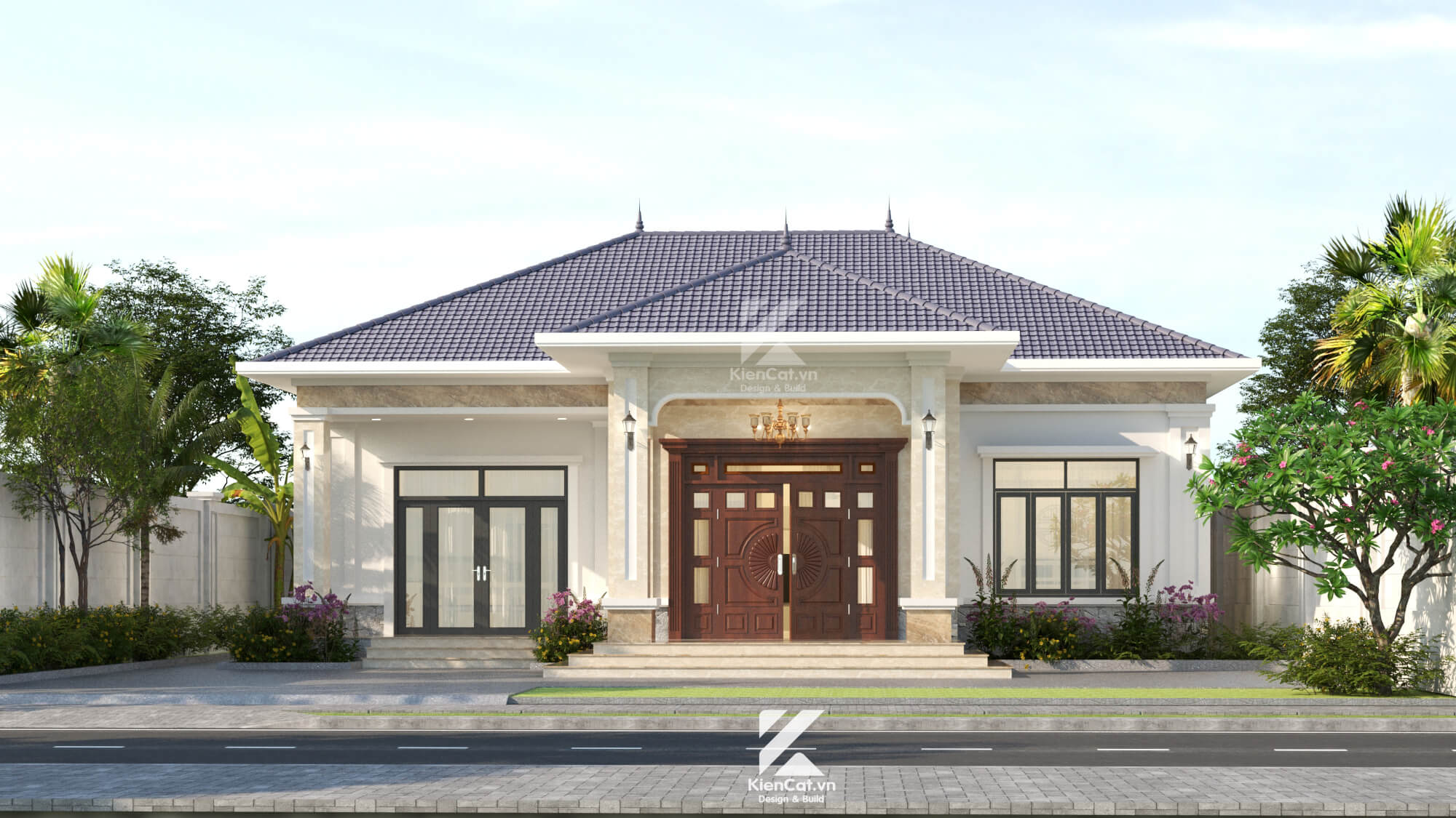 nhà vườn mái nhật tân cổ điển