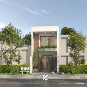 nhà phố 2 tầng đơn giản