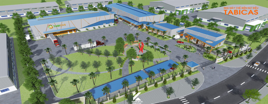 thiết kế nhà máy chế biến hạt điều