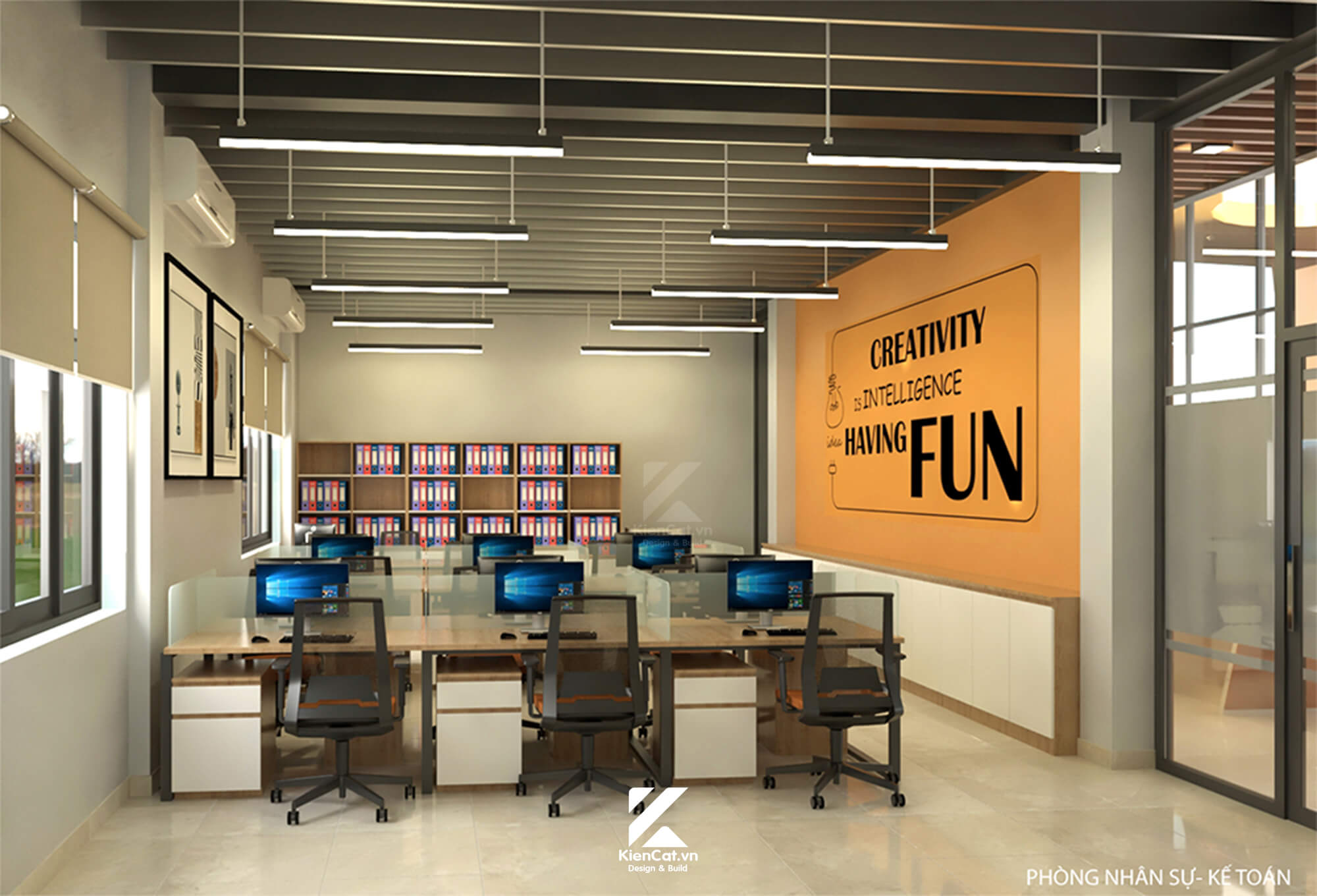 thiết kế văn phòng nhà máy chế biến hạt điều tabicas