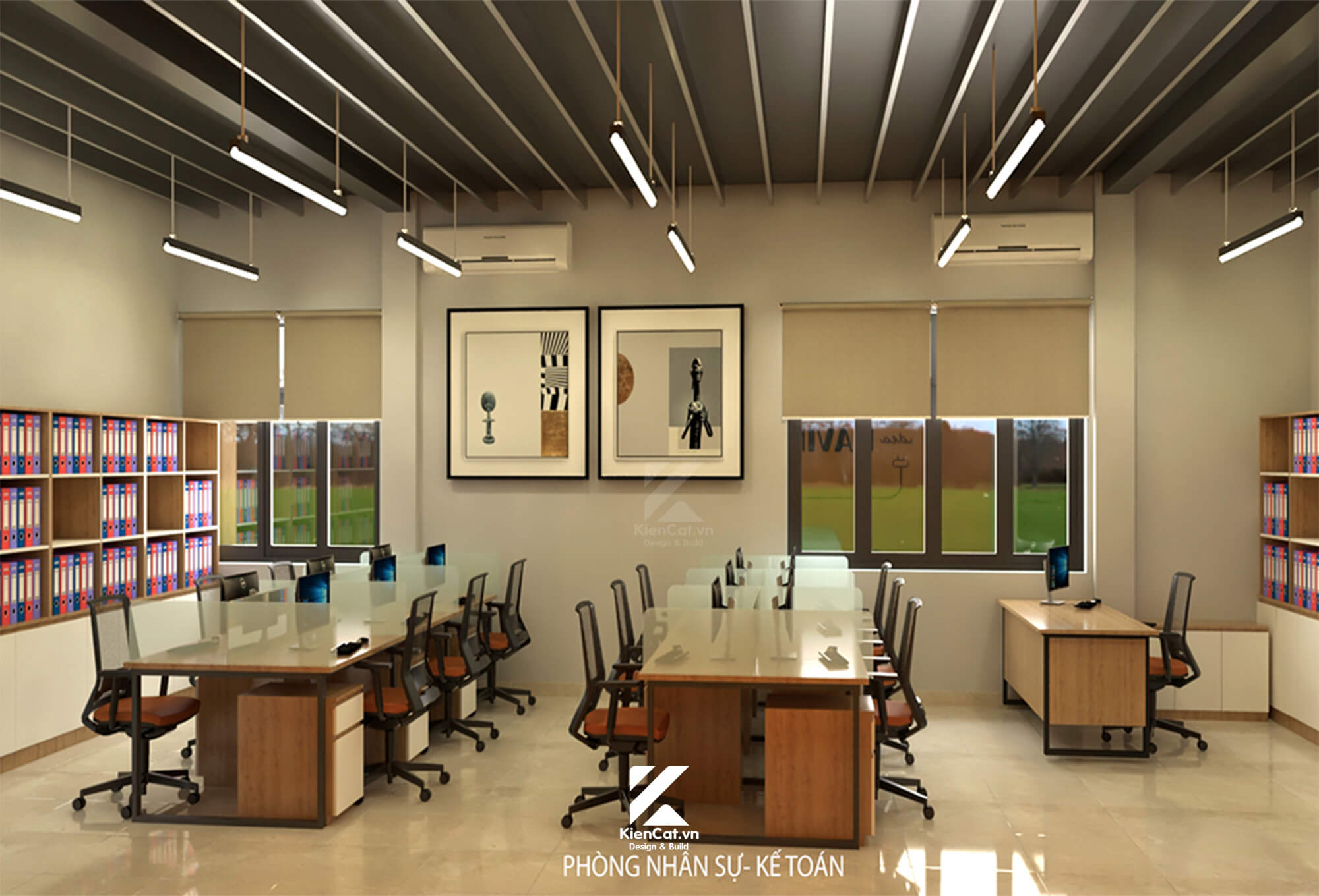 thiết kế văn phòng nhà máy chế biến hạt điều tabicas