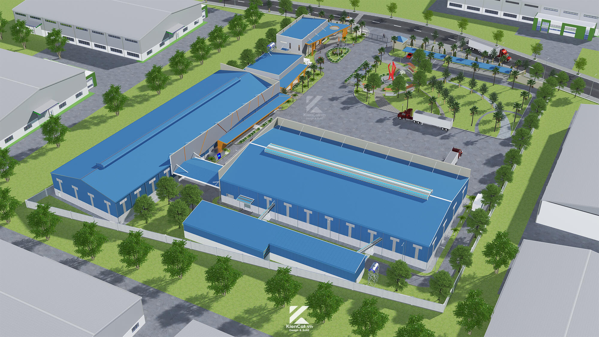 thiết kế nhà máy chế biến hạt điều