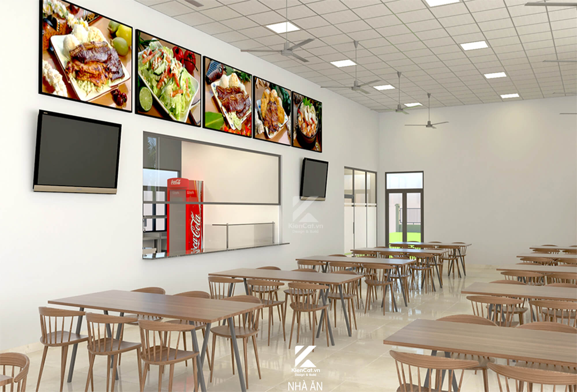 thiết kế nhà ăn công ty