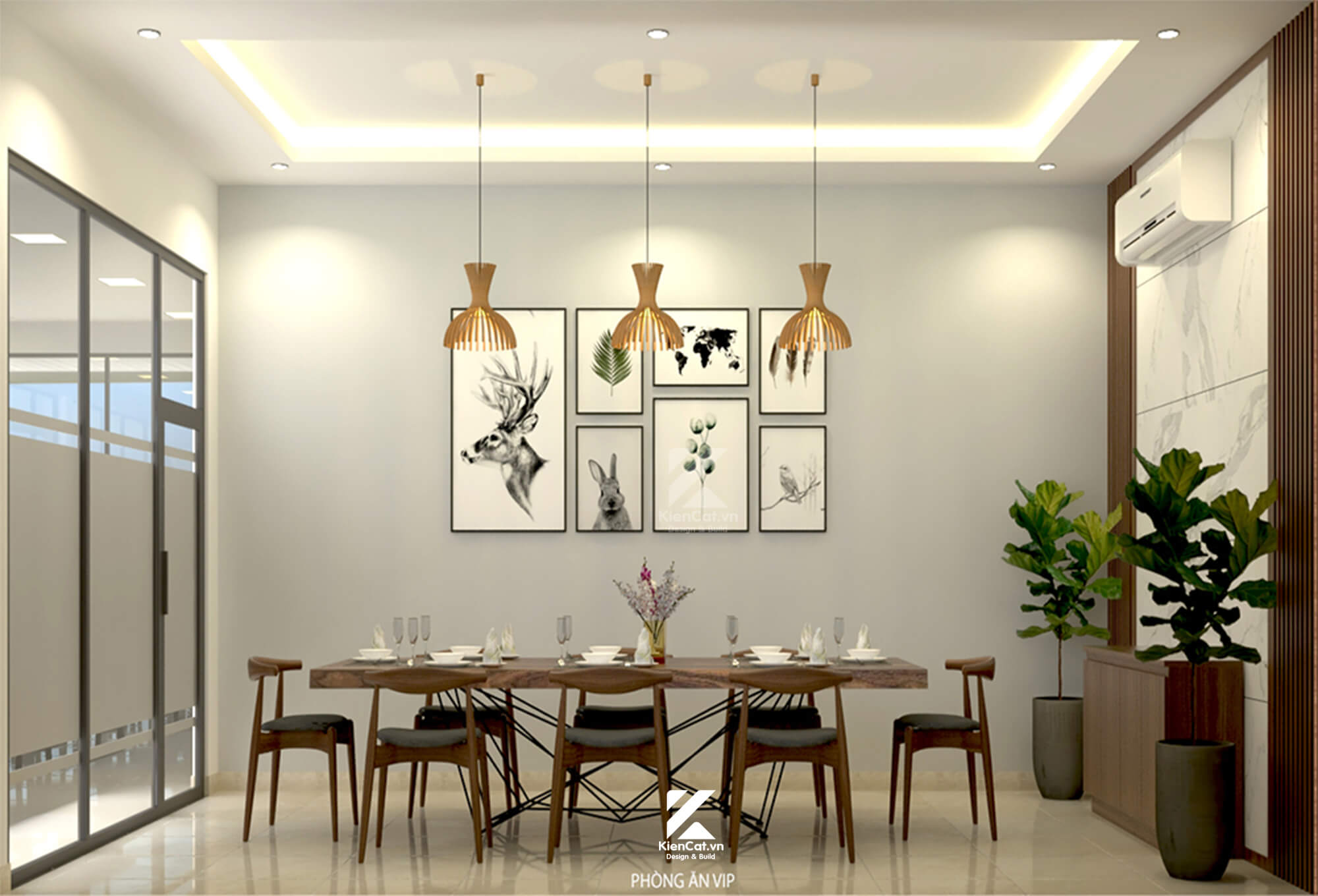 thiết kế nhà ăn công ty