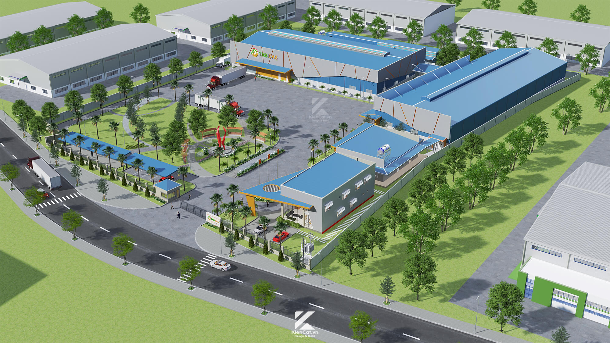 thiết kế nhà máy chế biến hạt điều