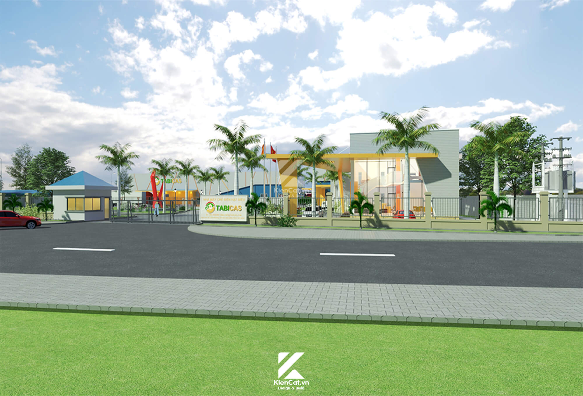 thiết kế nhà máy chế biến hạt điều