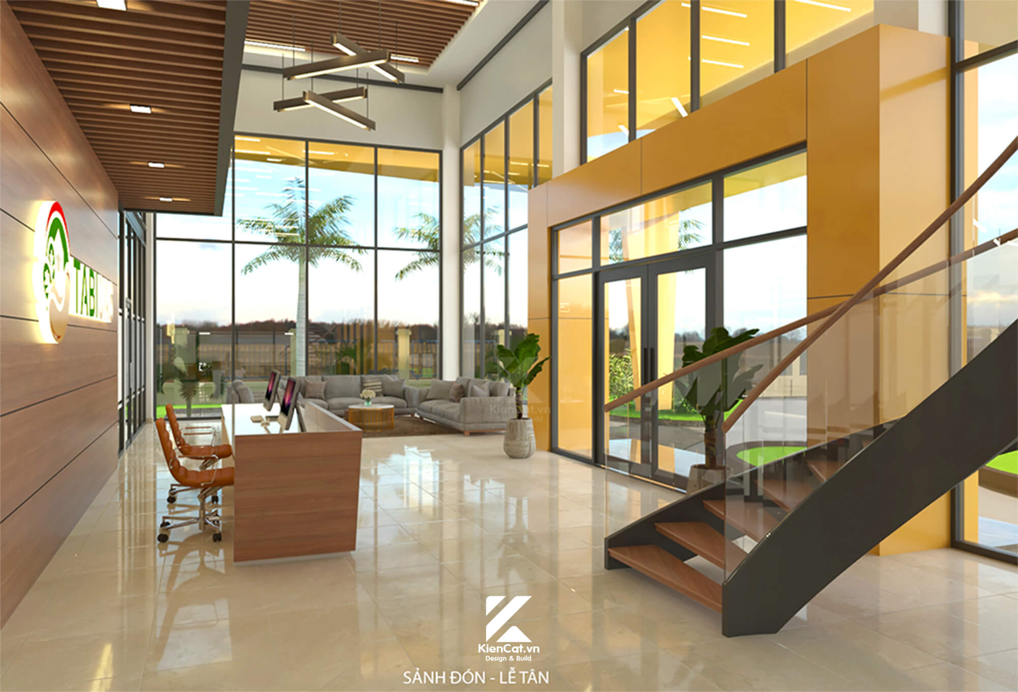 thiết kế văn phòng nhà máy chế biến hạt điều tabicas