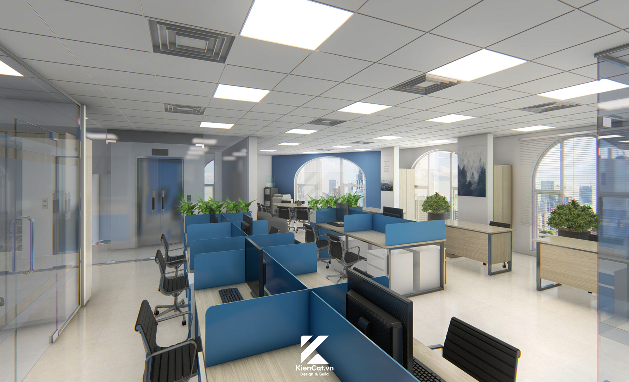 thiết kế nội thất văn phòng quận 2
