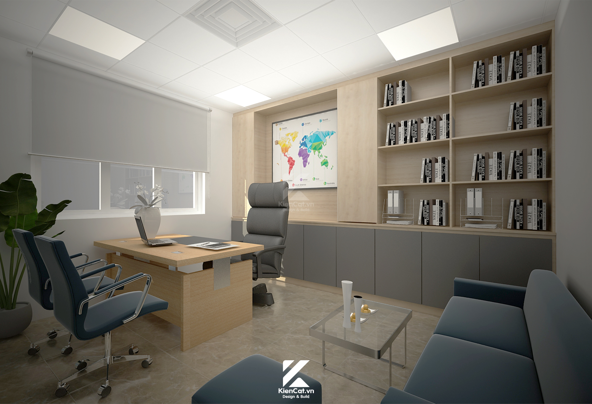 thiết kế phòng giám đốc