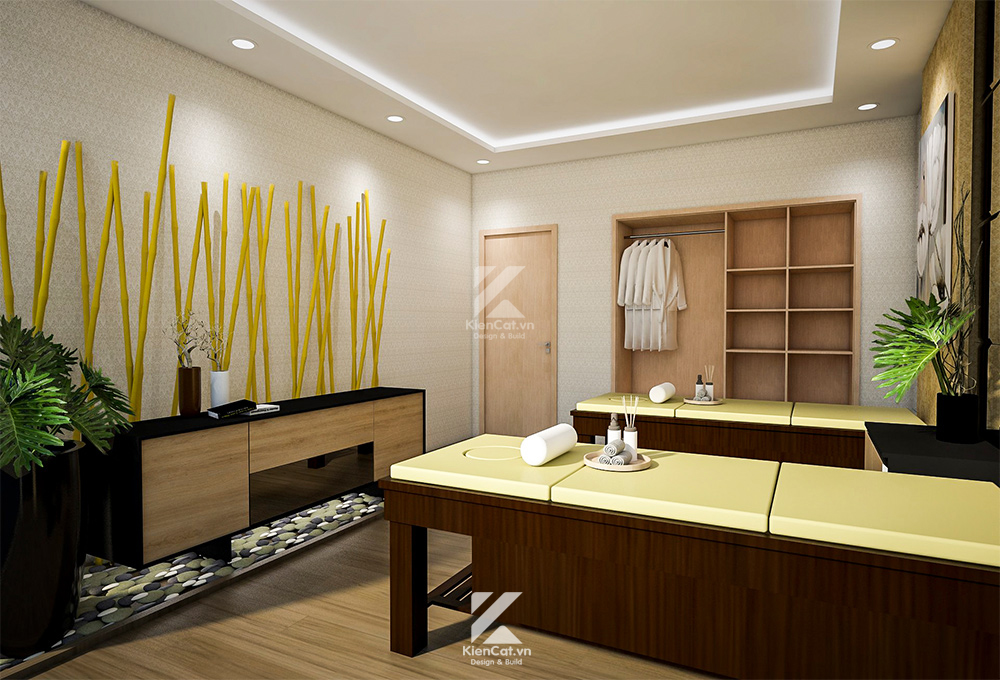 thiết kế nội thât spa trị liệu