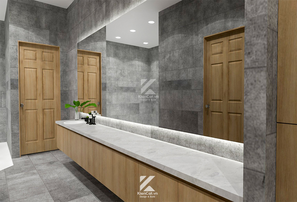 không gian thay đồ spa