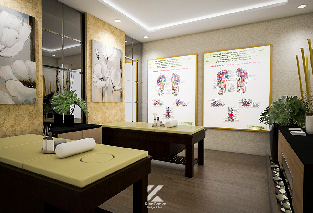 thiết kế nội thât spa trị liệu