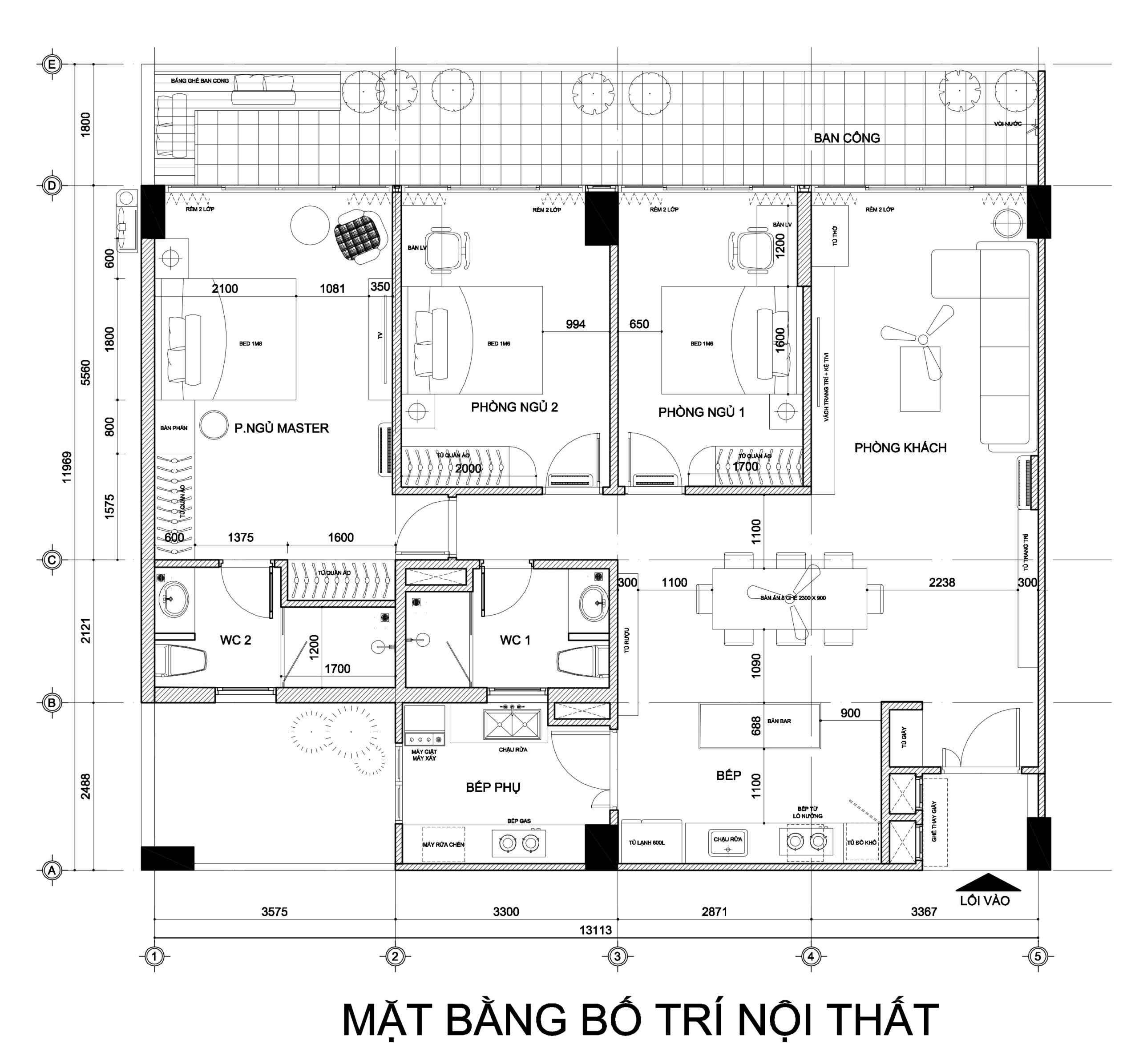 mặt bằng cải tạo chung cư Garden plaza