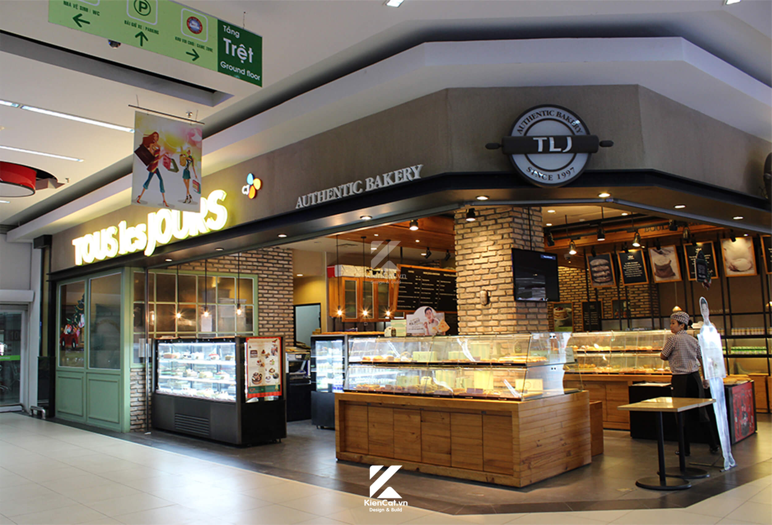 thi công nội thất chuỗi f&b tous les jours