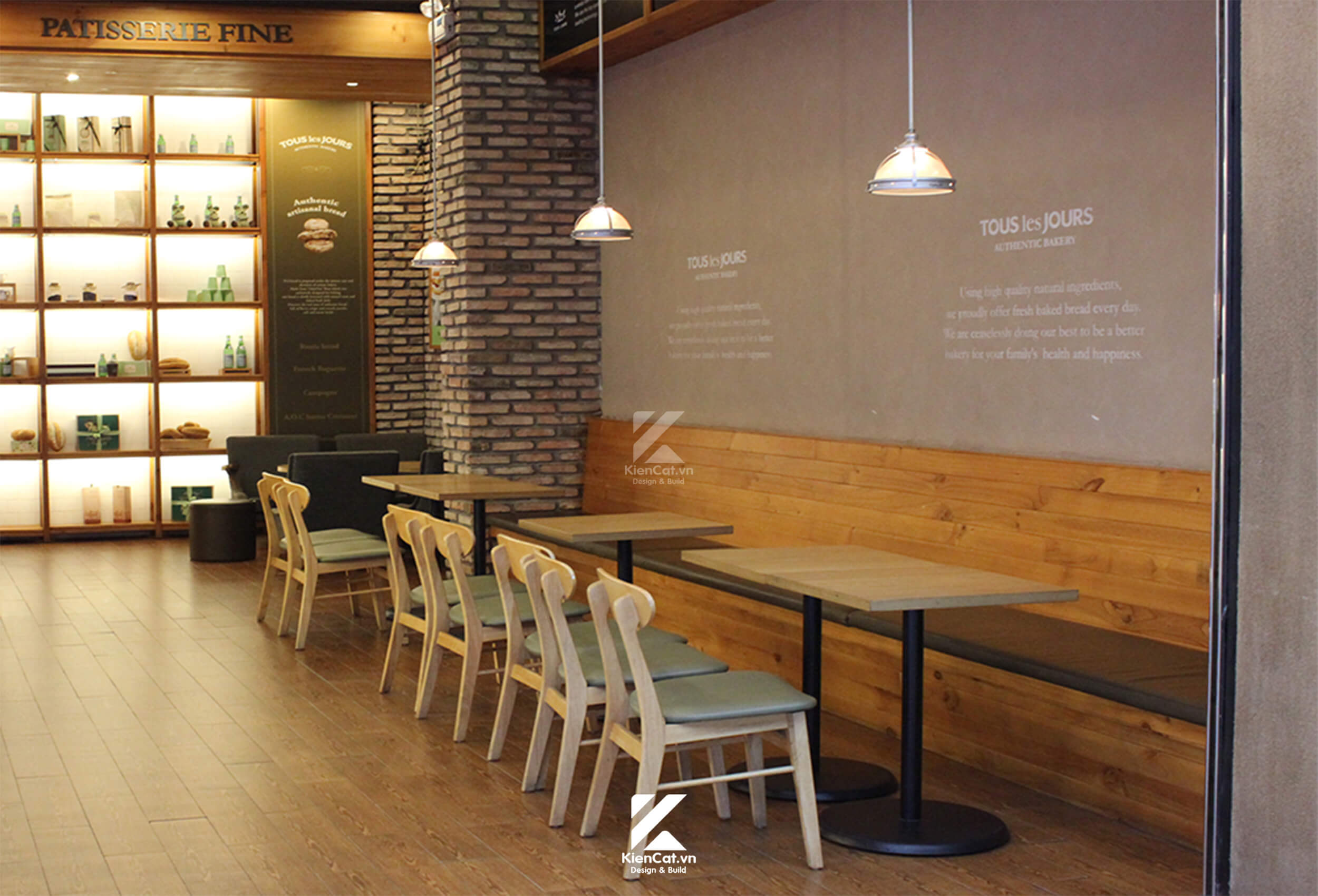 thi công nội thất chuỗi f&b tous les jours