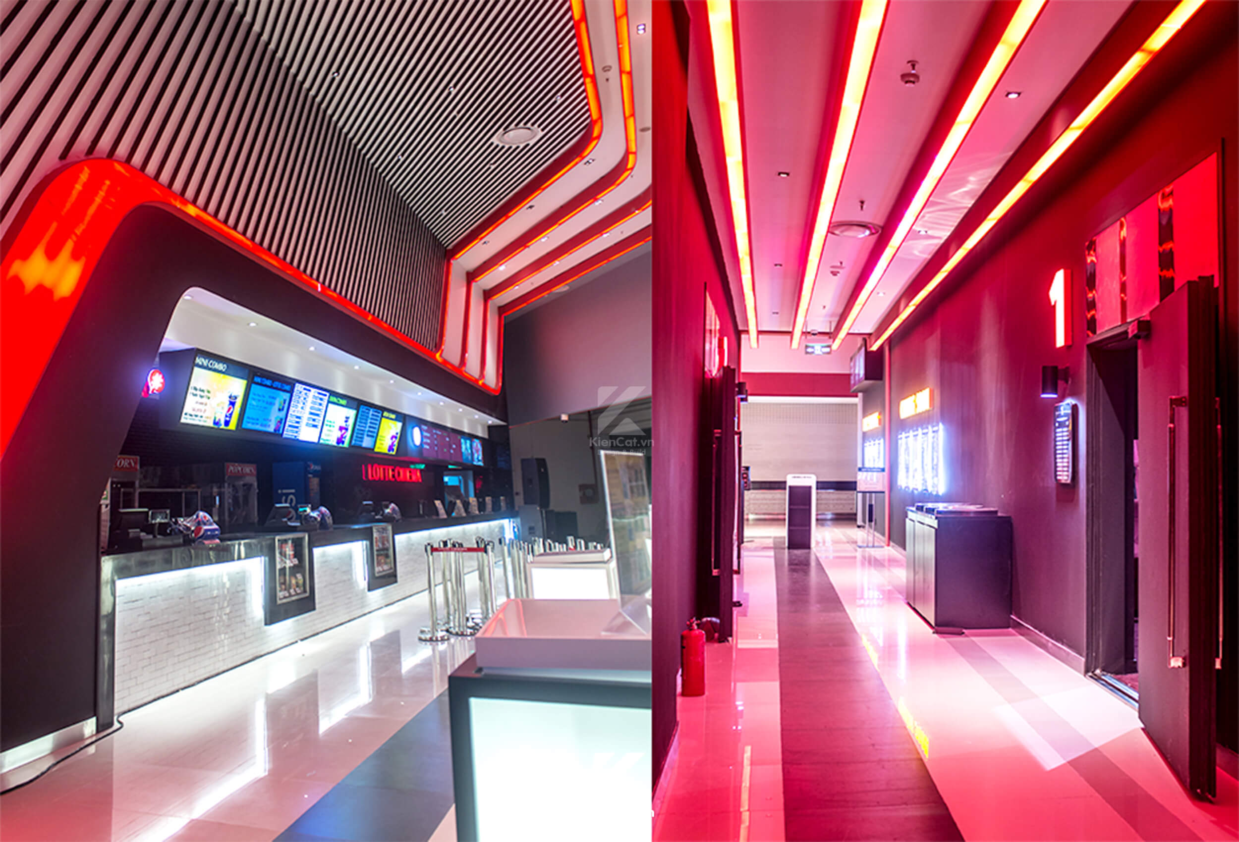 thi công nội thất rạp chiếu phim