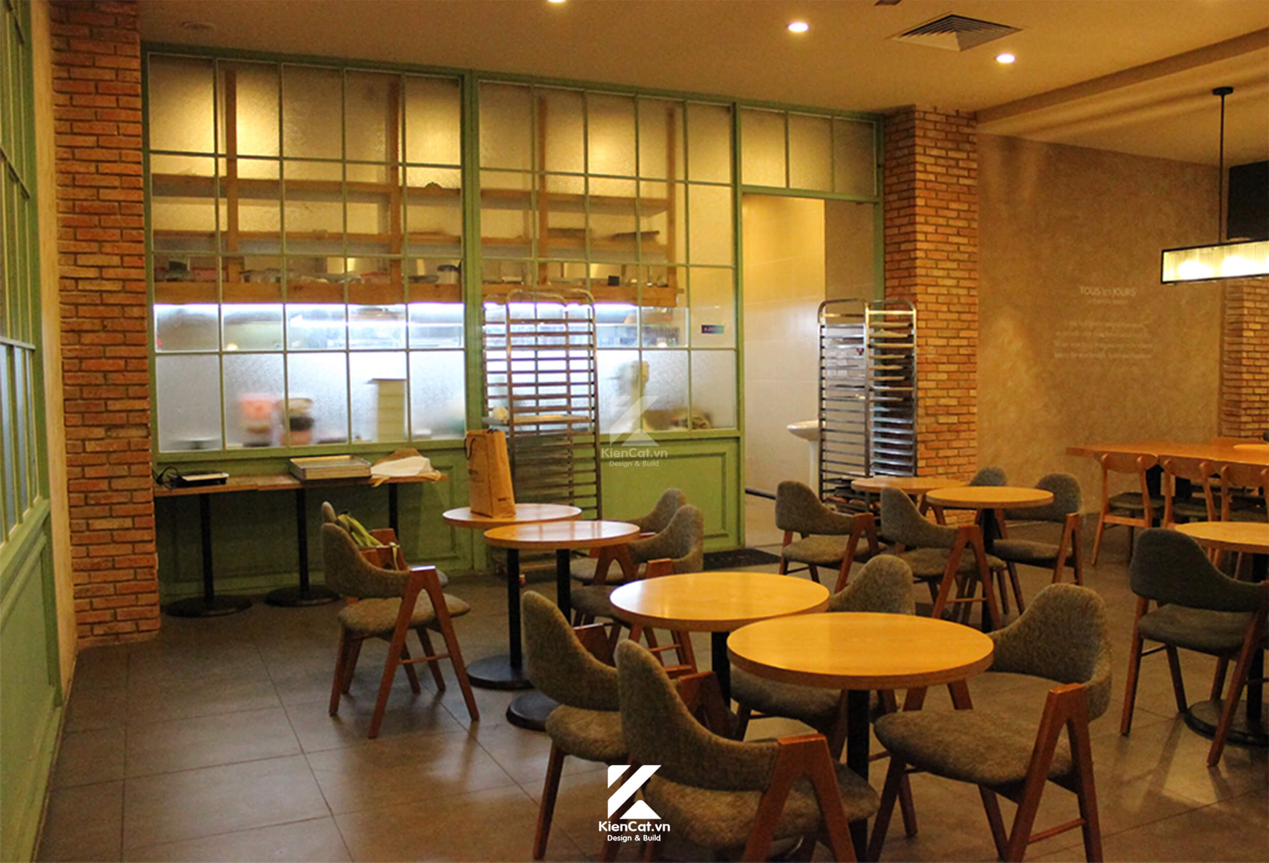 thi công nội thất chuỗi cửa hàng Tous les Jours quận 7