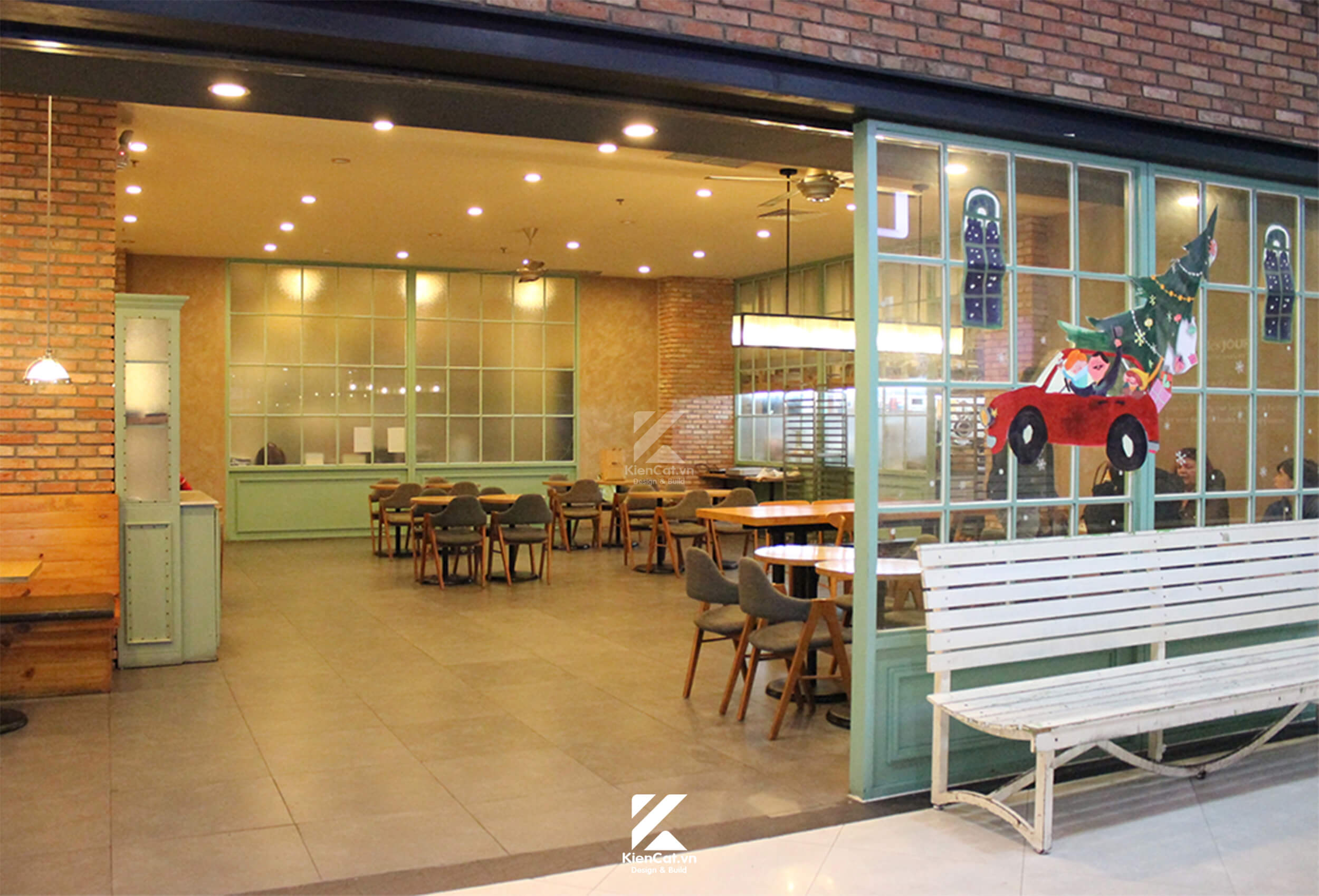 thi công nội thất chuỗi cửa hàng Tous les Jours quận 7