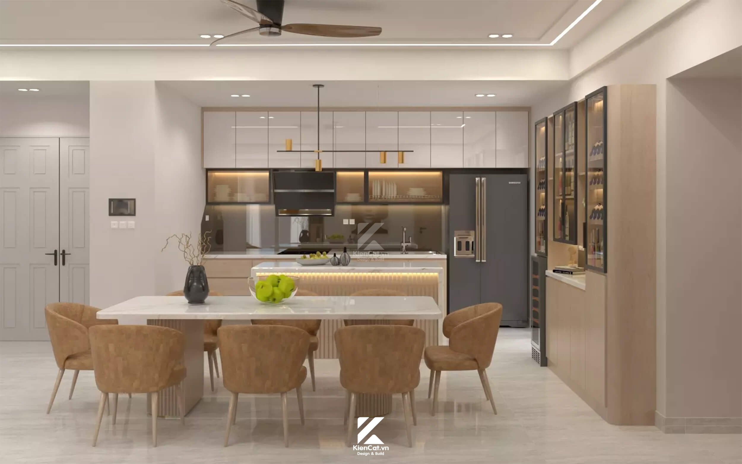 thiết kế cải tạo chung cư 3 phòng ngủ garden Plaza Quận