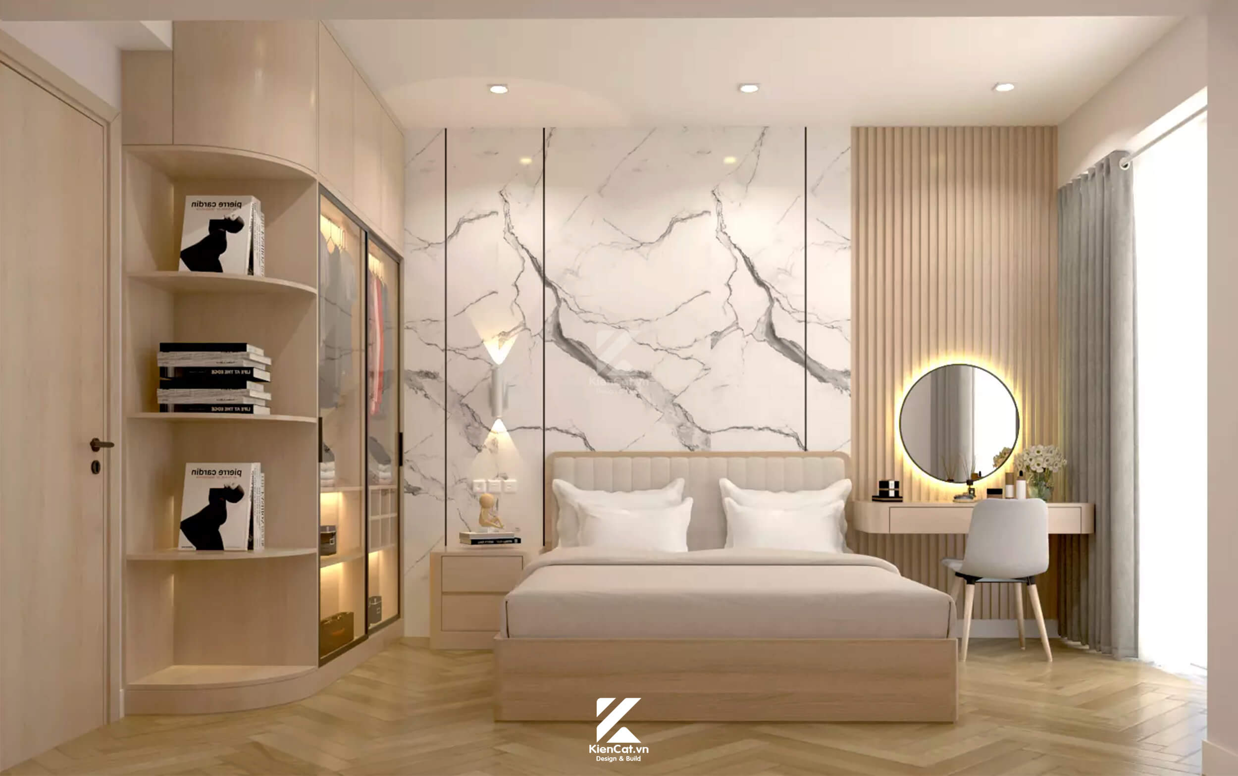 thiết kế cải tạo chung cư 3 phòng ngủ garden Plaza Quận