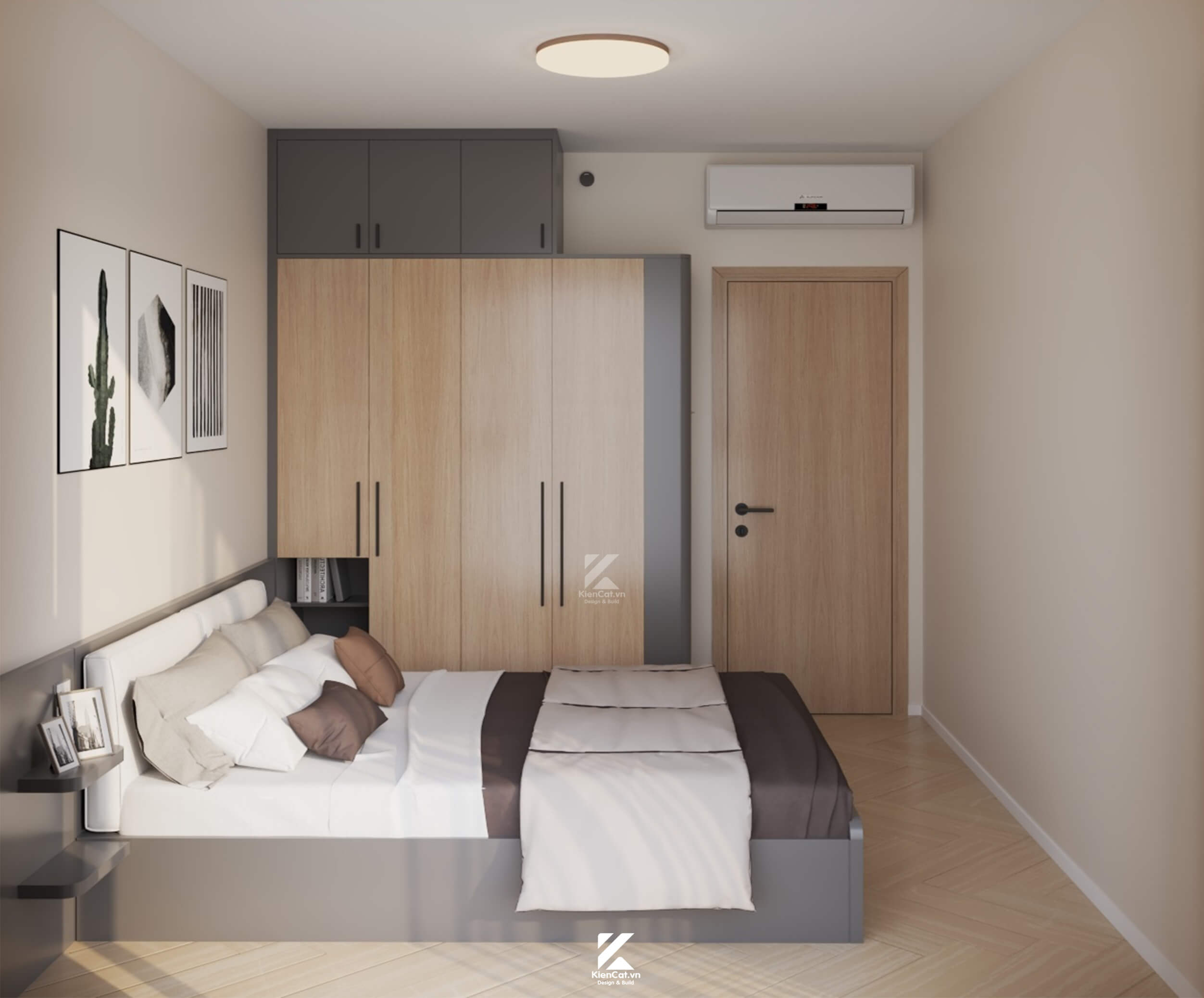 thiết kế chung cư 2 phòng ngủ Lumiere Boulevard