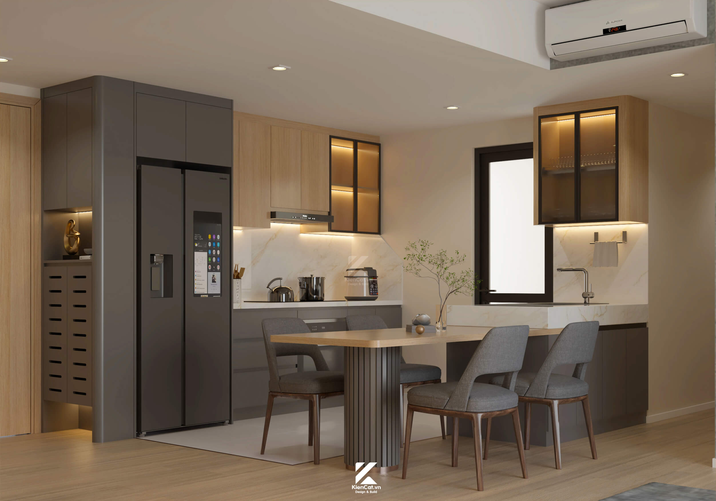 thiết kế chung cư 2 phòng ngủ Lumiere Boulevard