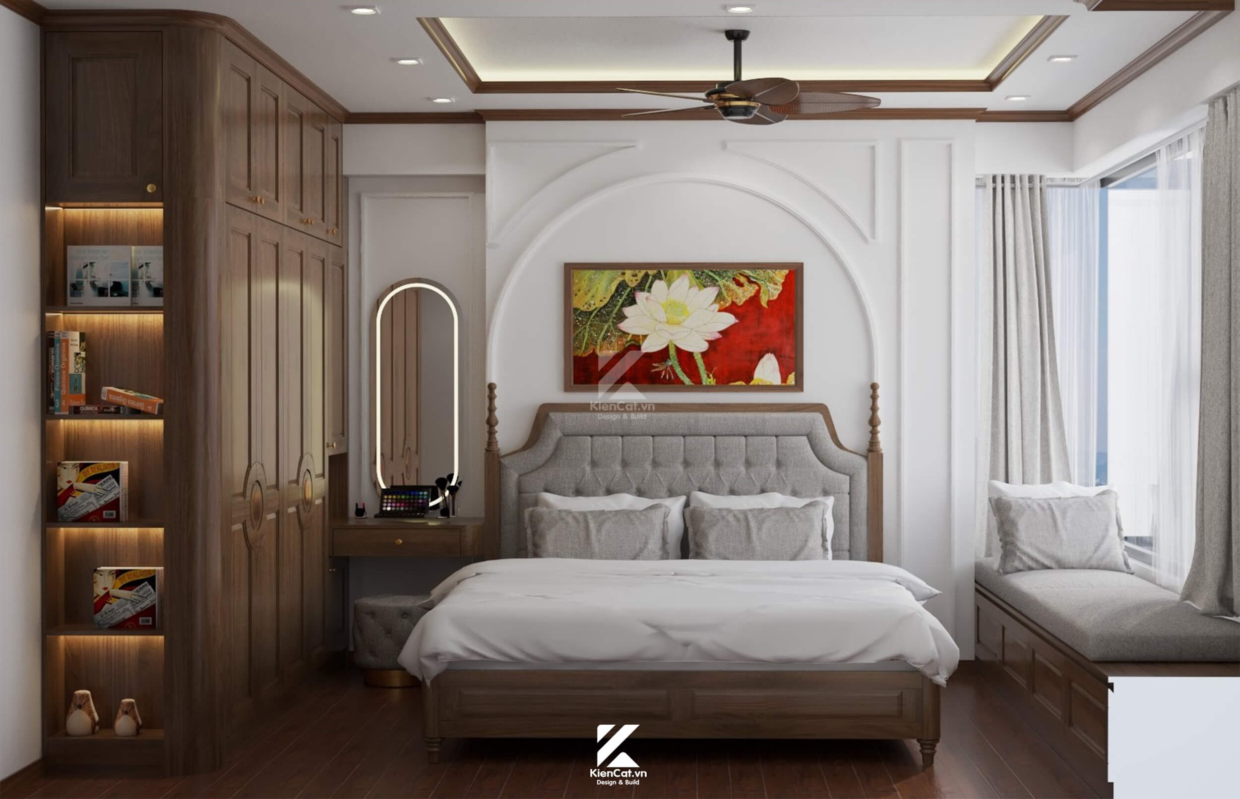 thiết kế chung cư phong cách indochine dự án Akari Nam Long Võ Văn Kiệt