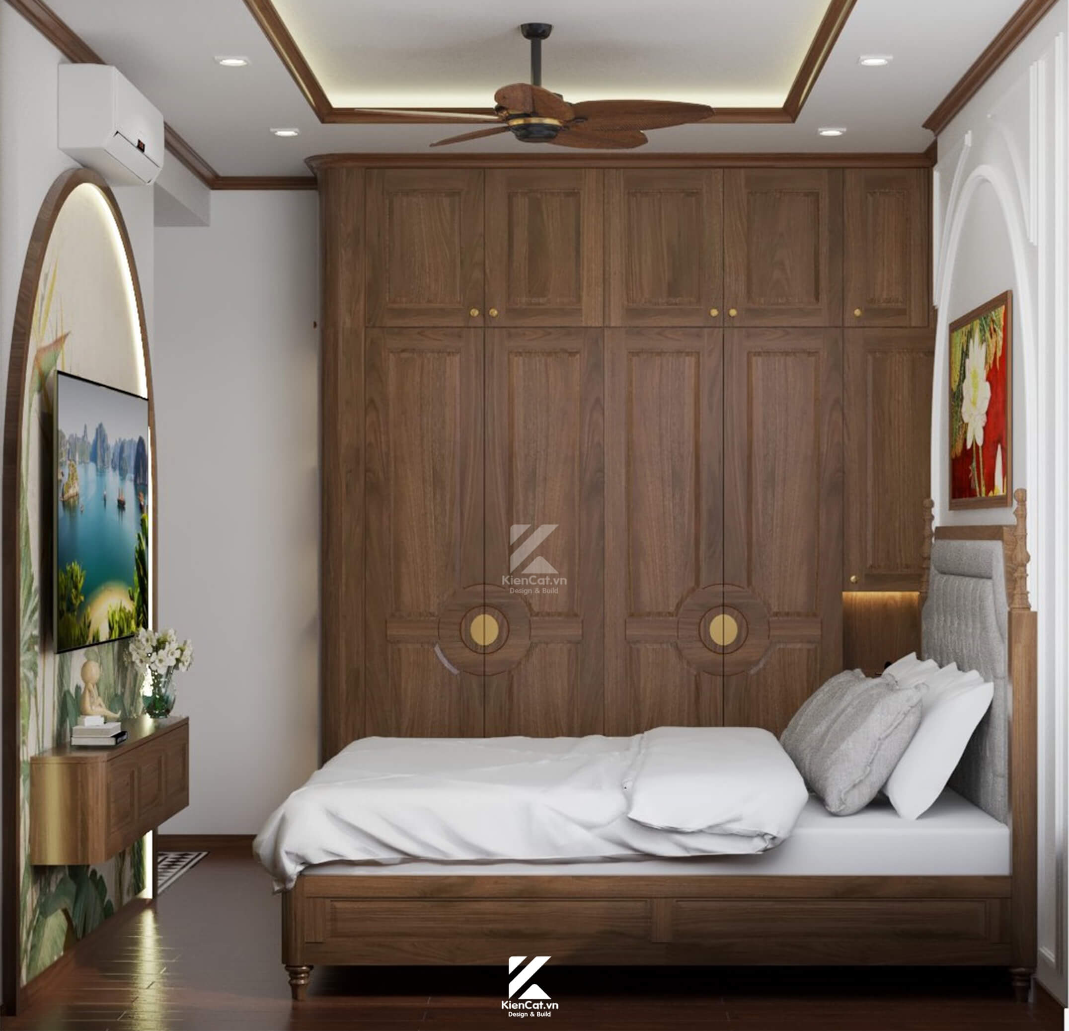 thiết kế chung cư phong cách indochine dự án Akari Nam Long Võ Văn Kiệt