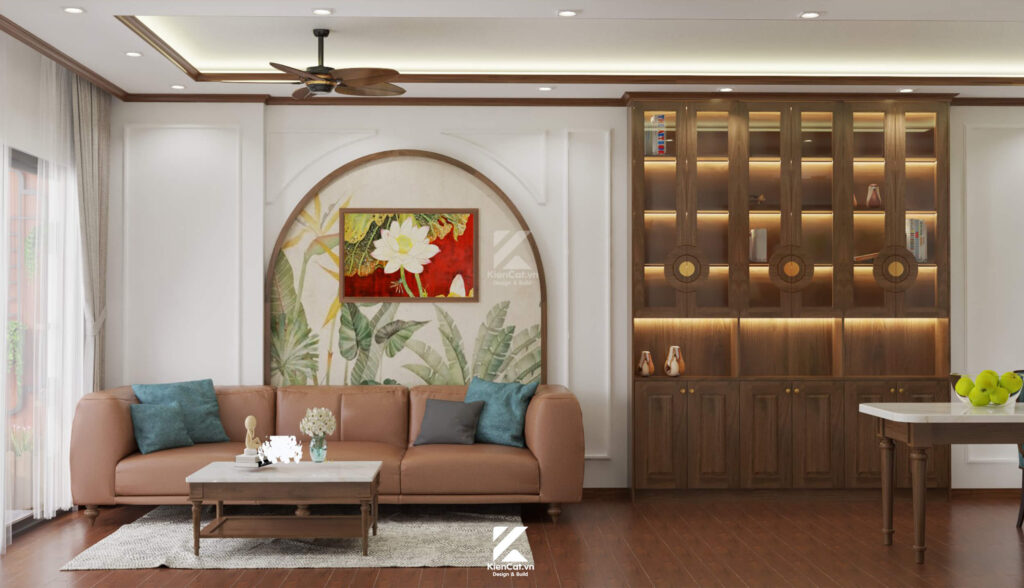 thiết kế chung cư phong cách indochine dự án Akari Nam Long Võ Văn Kiệt
