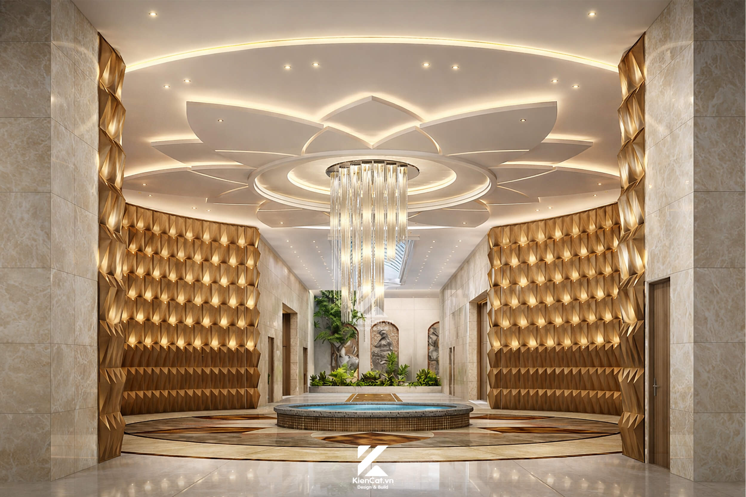 Thiết kế nhà hàng tiệc cưới Sinh Đôi