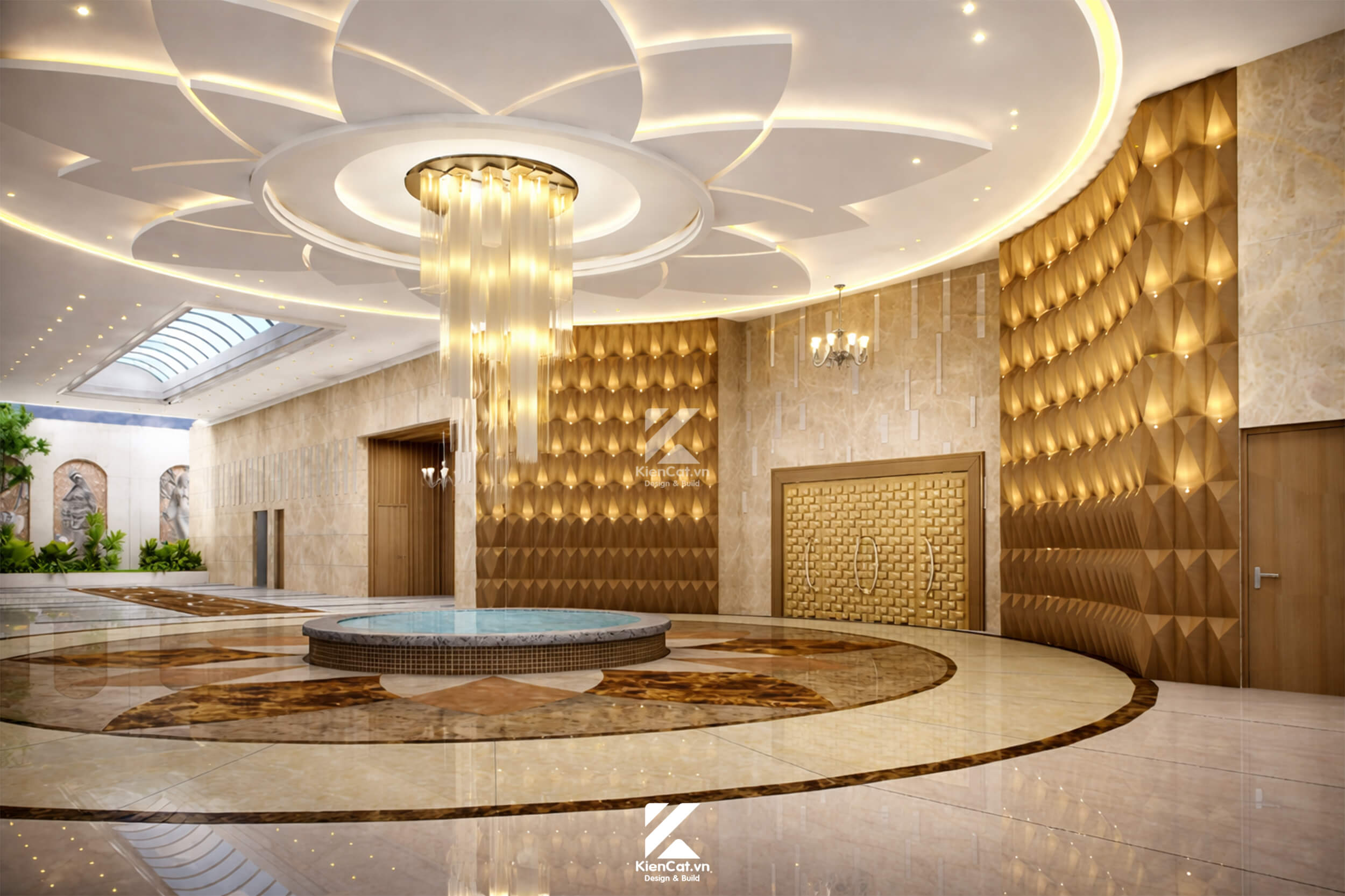 Thiết kế nhà hàng tiệc cưới Sinh Đôi