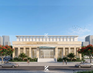 thiết kế nhà hàng tiệc cưới Hoàng Gia Dĩ An Bình Dương